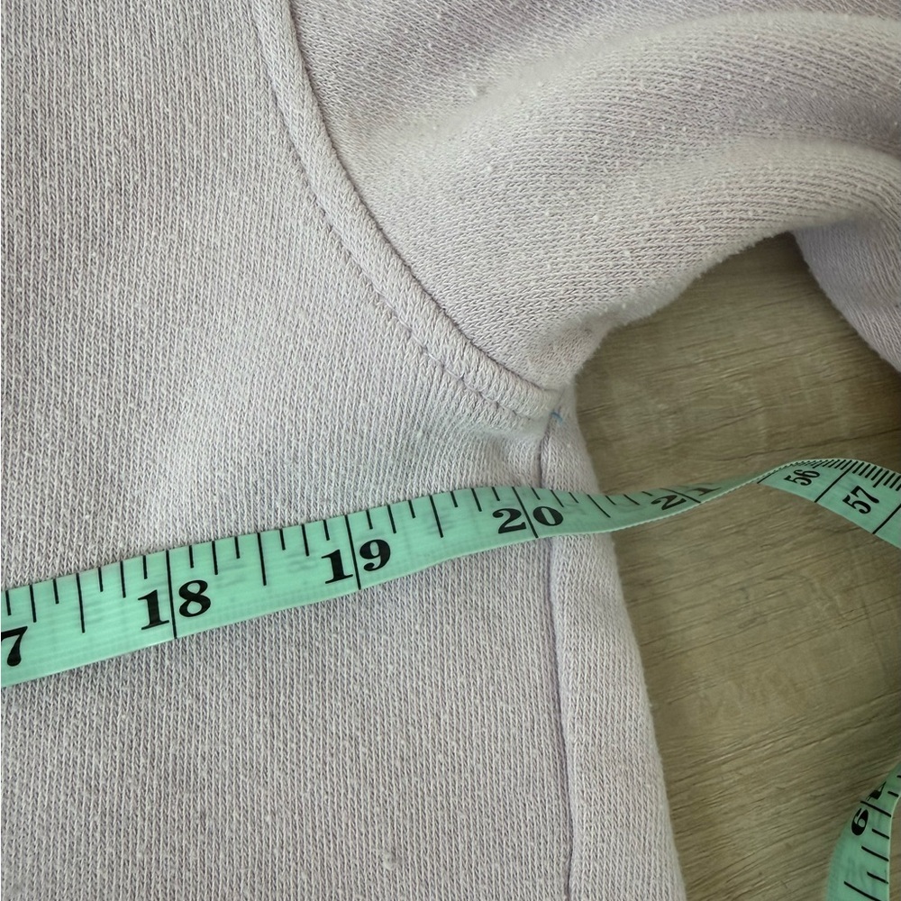 Ron Jon women’s lavender large crop sweater, loungewear soft cozy - Picture 3 of 4